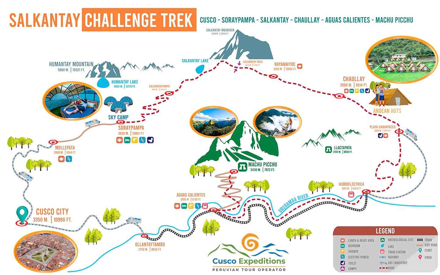 Salkantay Challenge Map