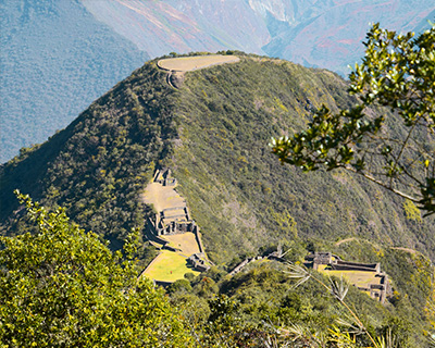 Panoramic view of Choquequirao from one of the highest points